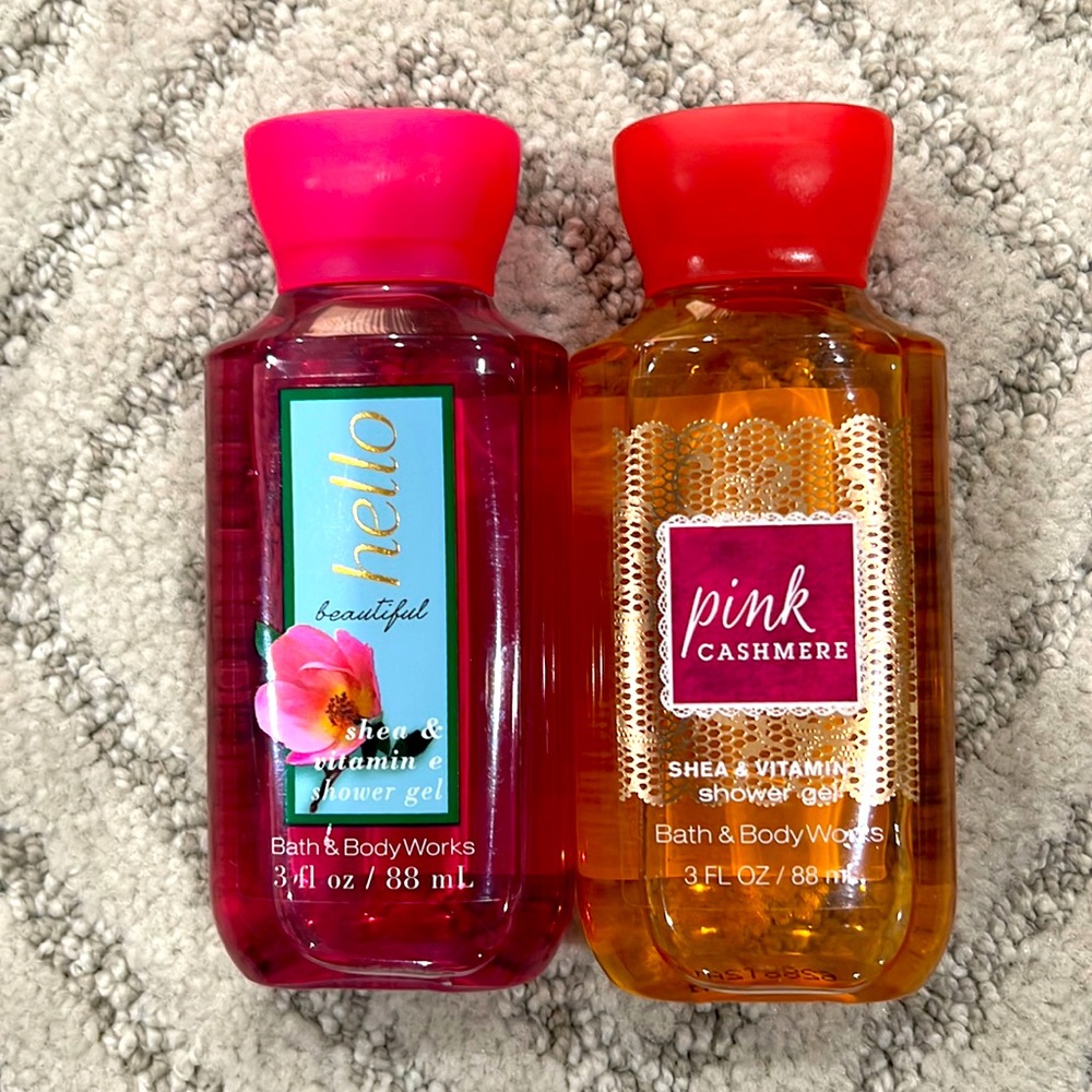 Lot of 2 Bath and Body Works Shea+Vitamin E shower Gel (3 Fl oz each)